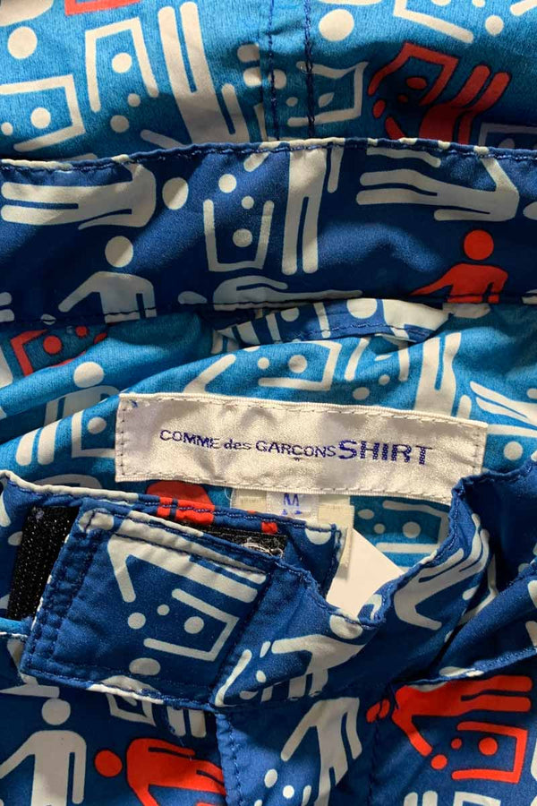 02'S NYLON ZIP UP HOODIE JACKET / BLUE [SIZE: M USED]