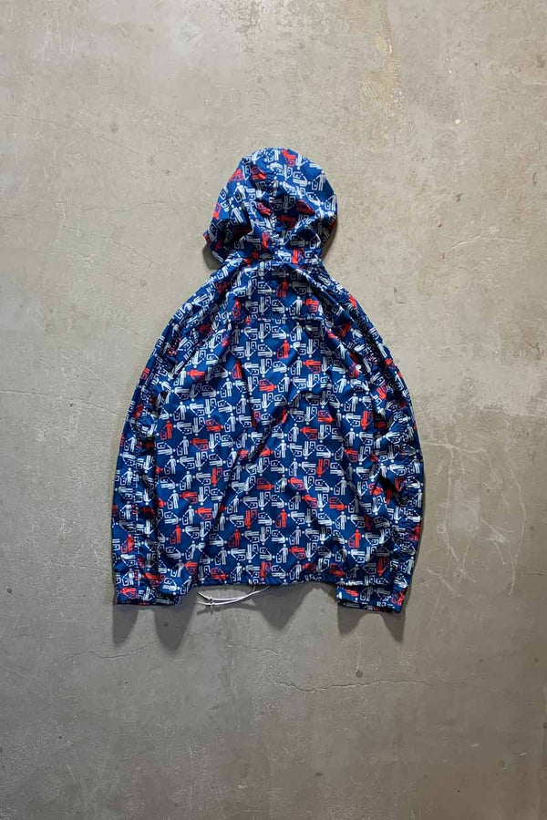 02'S NYLON ZIP UP HOODIE JACKET / BLUE [SIZE: M USED]