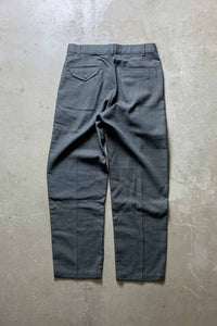 MADE IN MEXICO  SLACKS PANTS / GRAY [SIZE: W32 DEADSTOCK/NOS]