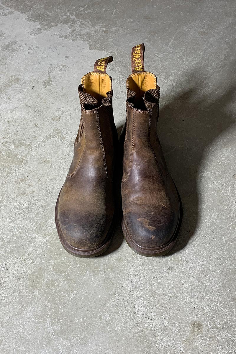 SIDE-GOA LEATHER BOOTS / BROWN [SIZE: US9.0(equivalent to 27.0cm) USED]