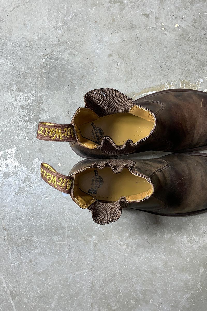 SIDE-GOA LEATHER BOOTS / BROWN [SIZE: US9.0(equivalent to 27.0cm) USED]