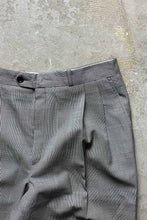 画像をギャラリービューアに読み込む, GLEN CHECK TUCK SLACKS PANTS / GRAY [SIZE: W30L30相当 USED]
