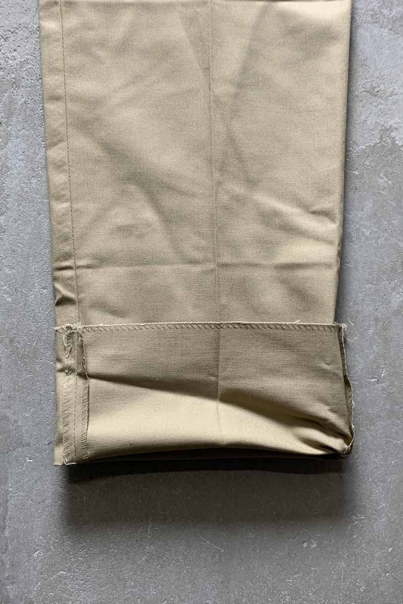 MADE IN USA 80'S CHINO PANTS / BEIGE [SIZE: 34 DEADSTOCK/NOS]
