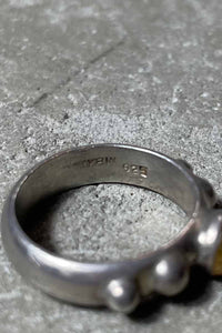 MADE IN MAXICO 925 SILVER RING W / STONE [SIZE: 16号 USED]