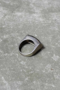 925 SILVER RING W/ONYX [SIZE: 11号 USED]