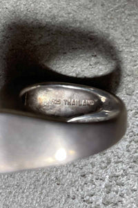 925 SILVER RING W/ONYX [SIZE: 11号 USED]