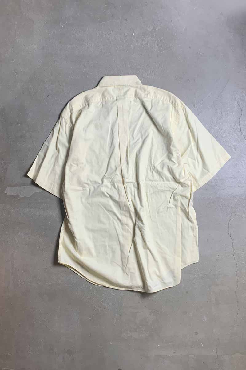 90'S S/S TILDEN SHIRT / LIGHT YELLOW [SIZE: L USED]
