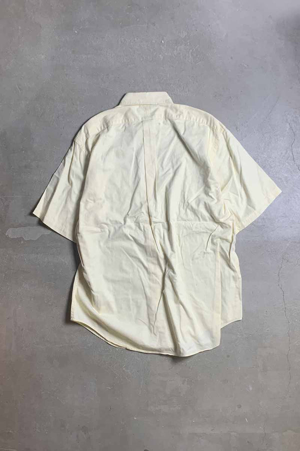 90'S S/S TILDEN SHIRT / LIGHT YELLOW [SIZE: L USED]
