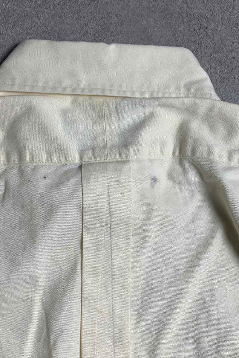 90'S S/S TILDEN SHIRT / LIGHT YELLOW [SIZE: L USED]