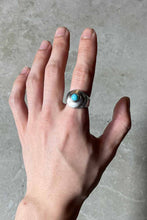 画像をギャラリービューアに読み込む, MADE IN MEXICO 925 SILVER RING W / TURQUOISE  [SIZE: 15号相当 USED]
