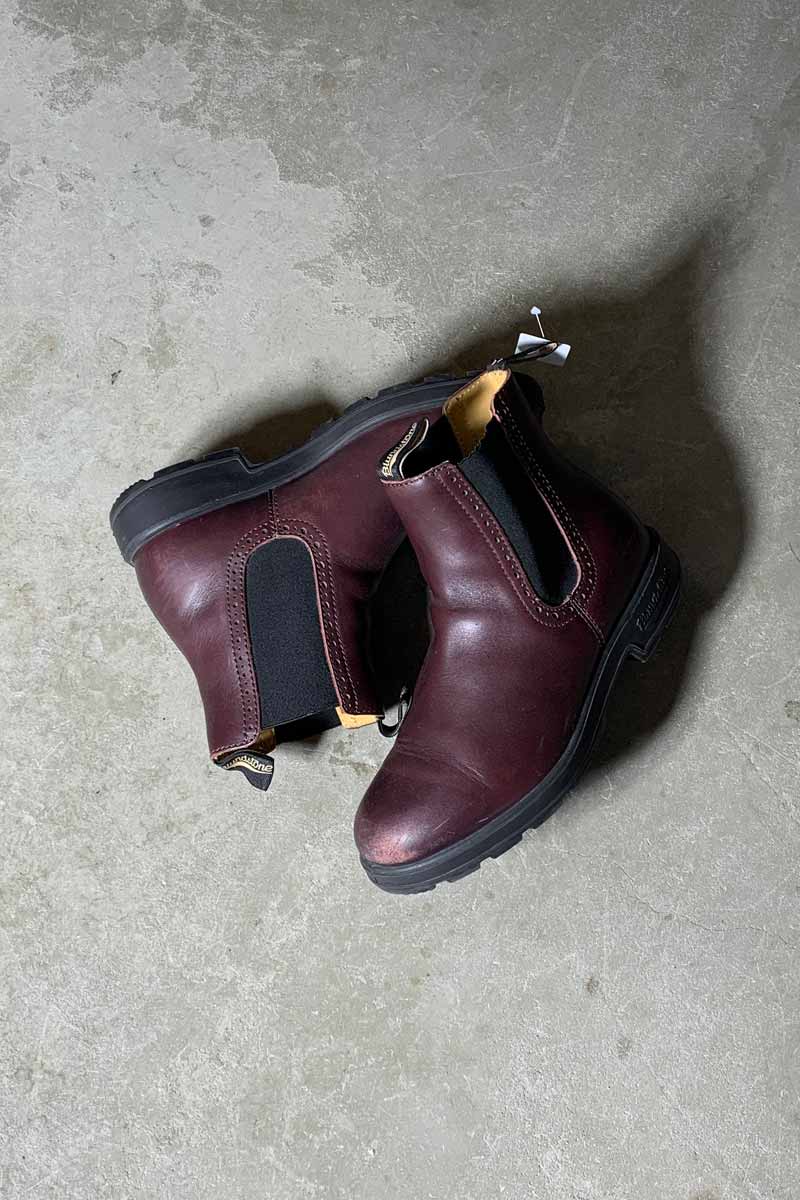 SIDE-GOA LEATHER BOOTS / BROWN [SIZE: US8.0 (26.0cm equivalent) USED]