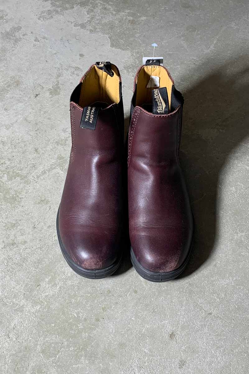 SIDE-GOA LEATHER BOOTS / BROWN [SIZE: US8.0 (26.0cm equivalent) USED]