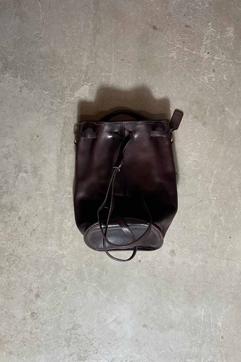 MADE IN USA 90'S LEATHER 2WAY BACKPACK / BROWN [SIZE: ONE SIZE USED]
