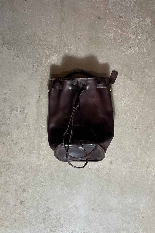 MADE IN USA 90'S LEATHER 2WAY BACKPACK / BROWN [SIZE: ONE SIZE USED]