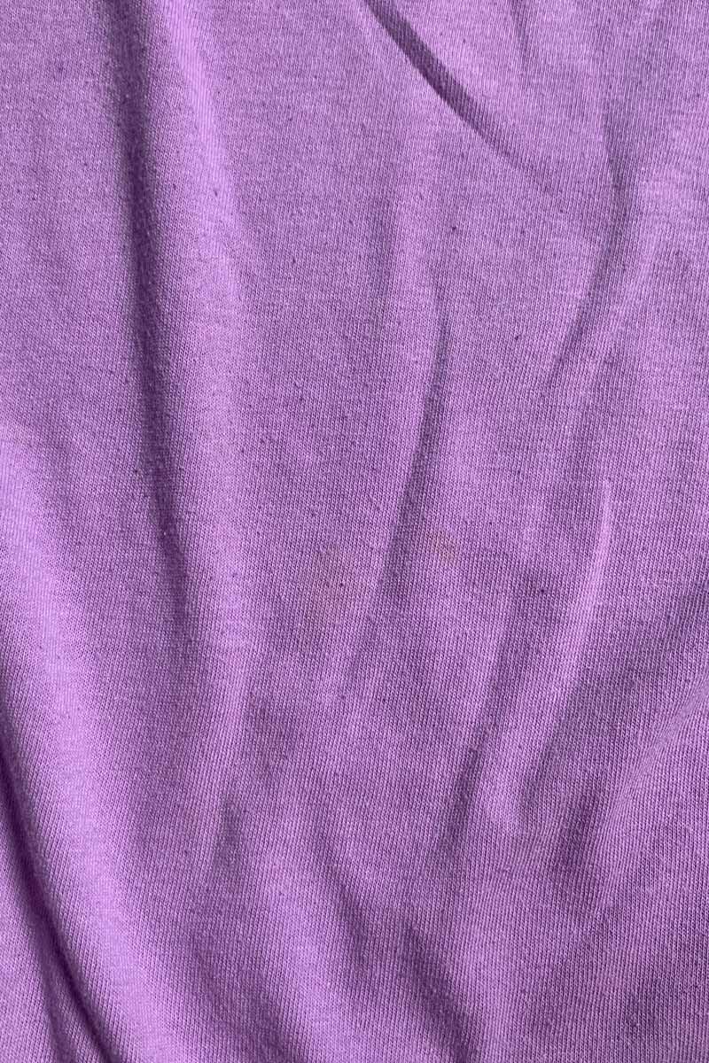 MADE IN USA 70-80'S S/S TEAGUE CHOIR PRINT T-SHIRT / PURPLE [SIZE: XL USED]