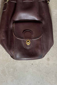 MADE IN USA 90'S LEATHER 2WAY BACK PACK / BROWN [SIZE: ONE SIZE USED]