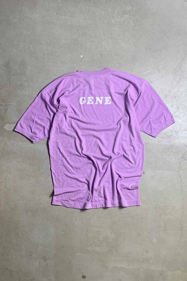 MADE IN USA 70-80'S S/S TEAGUE CHOIR PRINT T-SHIRT / PURPLE [SIZE: XL USED]