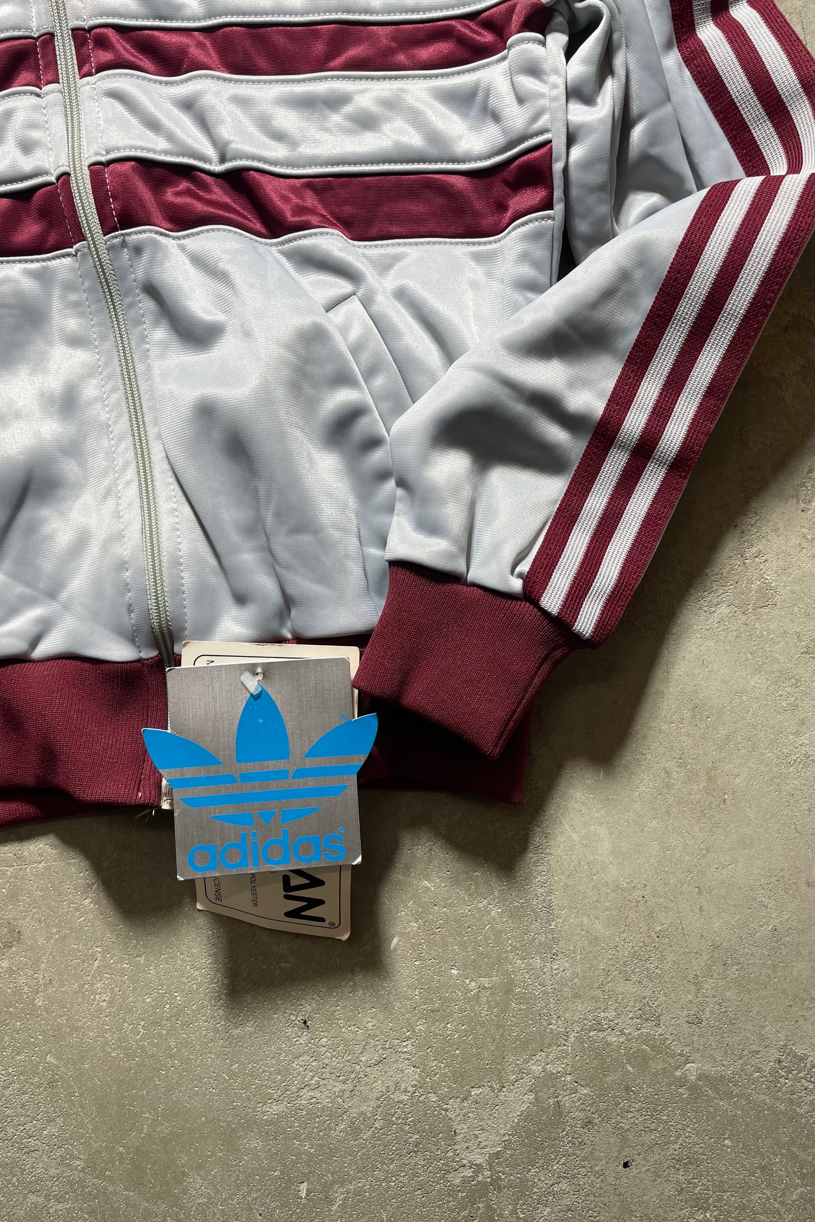 MADE IN USA 70'S KEYROLAN TRACK JACKET / GRAY [SIZE: S DEADSTOCK/NOS]