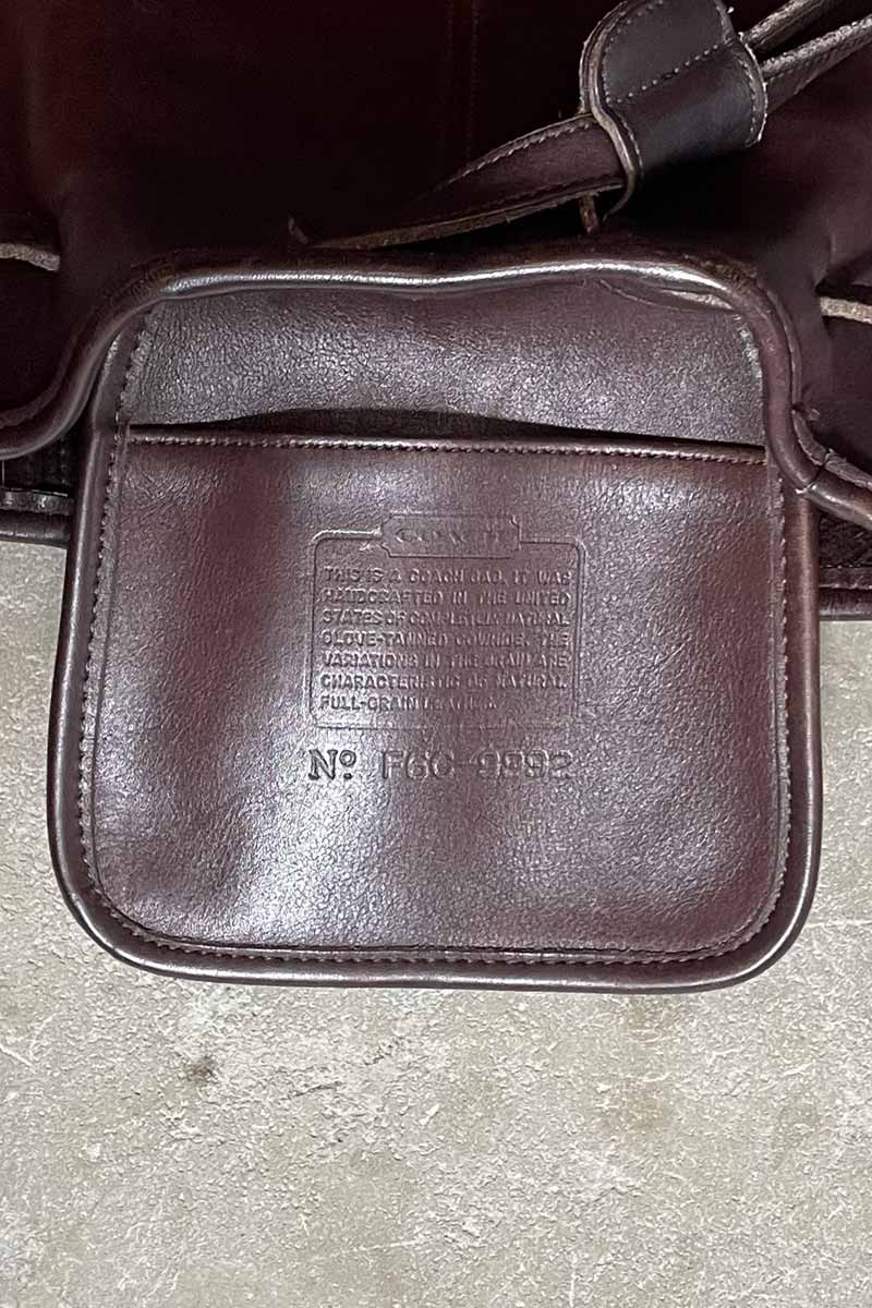MADE IN USA 90'S LEATHER 2WAY BACKPACK / BROWN [SIZE: ONE SIZE USED]