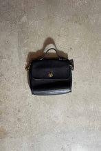 画像をギャラリービューアに読み込む, MADE IN USA 80&#39;S MEDIUM TURN LOCK LEATHER SHOULDER BAG / BLACK [SIZE: ONE SIZE USED]
