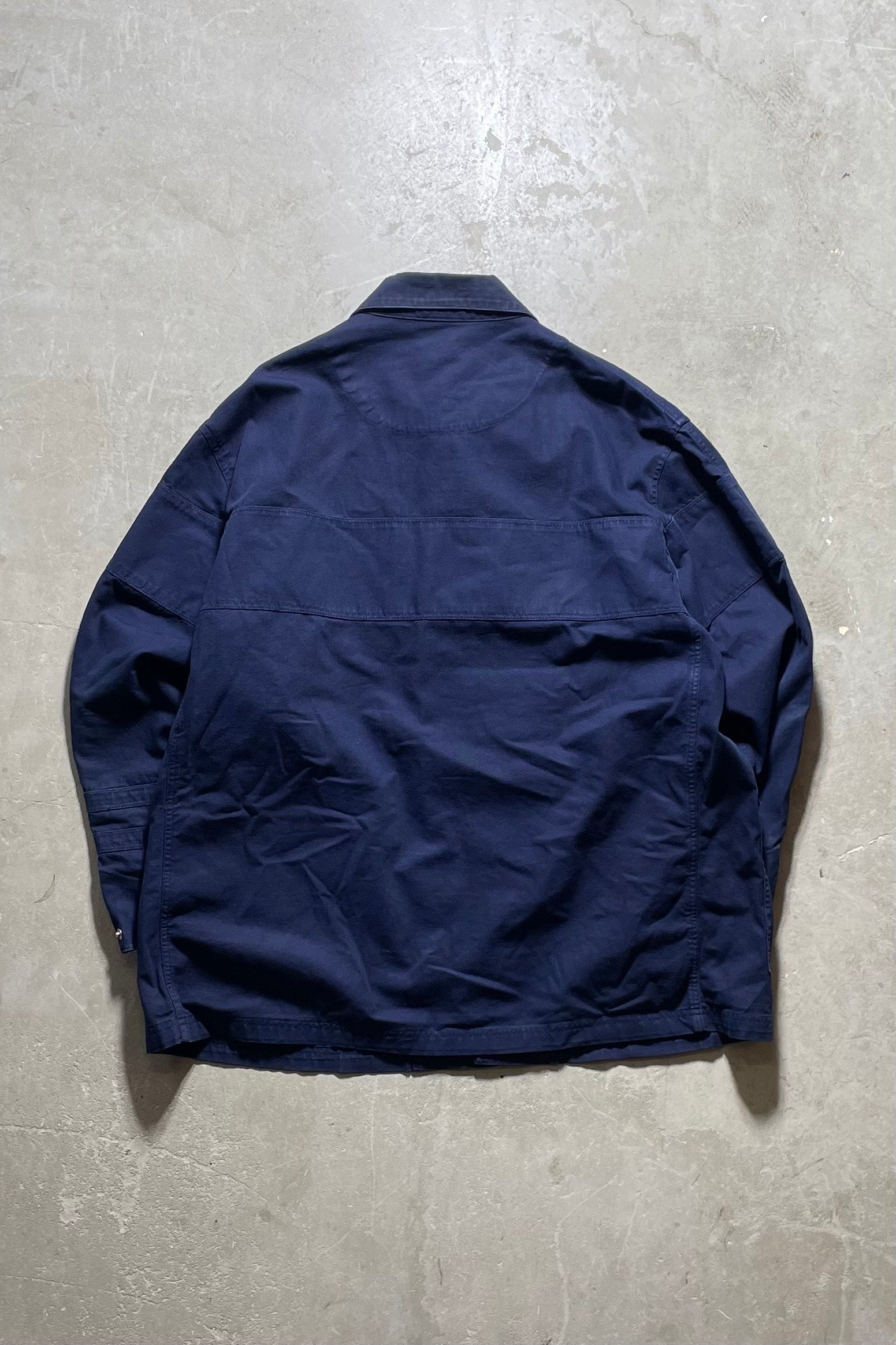 90'S COTTON FIREMAN JACKET / NAVY [SIZE: XL USED]
