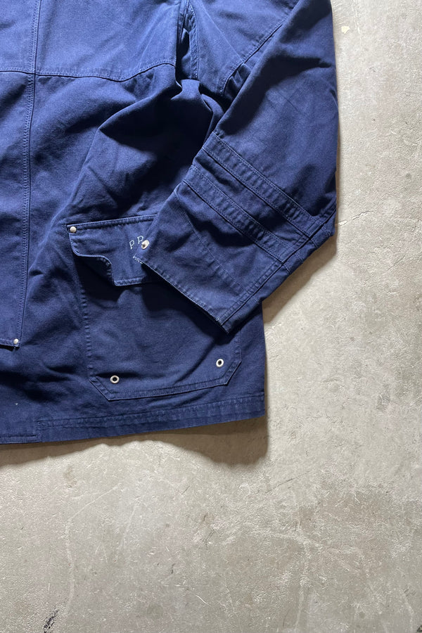 90'S COTTON FIREMAN JACKET / NAVY [SIZE: XL USED]