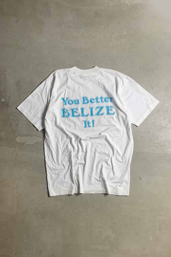 90'S HARD ROCK CAFÉ S/S LOGO PRINT T-SHIRT / WHITE [SIZE: XL USED]