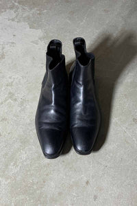 MADE IN ITALY SIDE GOA LEATHER BOOTS / BLACK [SIZE: US9.0(27.0cm相当) USED]