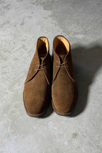 MADE IN ENGLAND SUEDE CHUKKA BOOTS W/SHOES BAG / BROWN [SIZE: US8.5(26.5cm相当) USED]