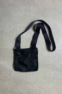 MADE IN ITALY NYLON SMALL SHOULDER BAG / BLACK [SIZE: ONE SIZE USED]