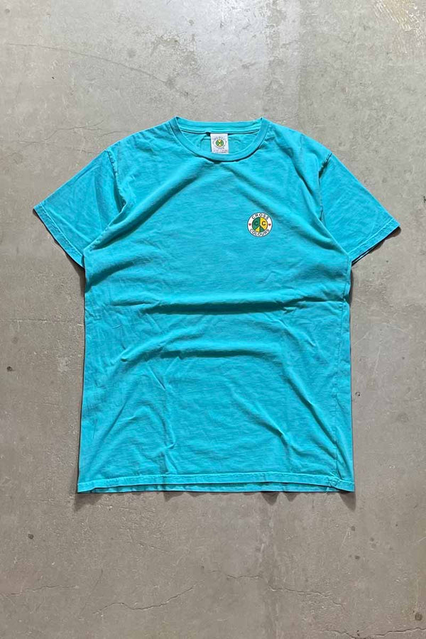 MADE IN MEXICO Y2K EARLY 00'S BACK LOGO PRINT T-SHIRT / LIGHT BLUE [SIZE: M USED]