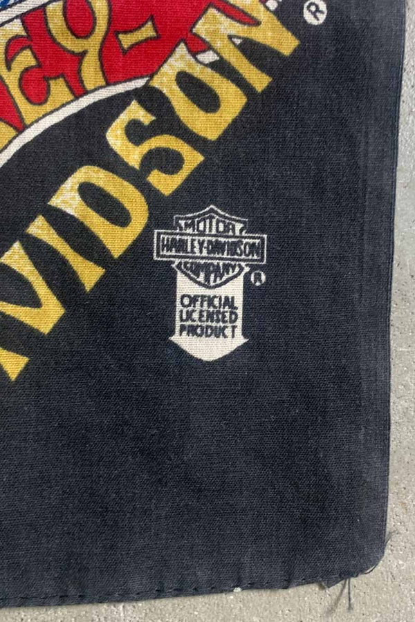 MADE IN USA 80'S BANDANNA / BLACK [SIZE: ONE SIZE USED]