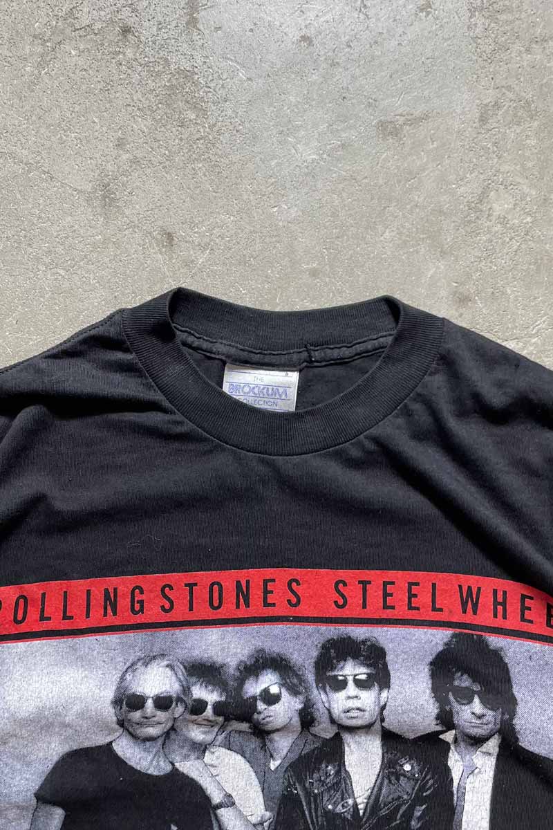 MADE IN USA 89'S T-SHIRT ROLLING STONES T-SHIRT / BLACK [SIZE: M USED]
