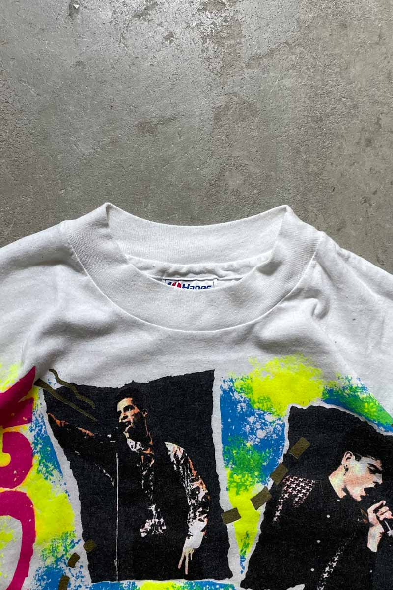 MADE IN USA 90'S NEW KIDS ON THE BLOCK T-SHIRT / WHITE [SIZE: S USED]