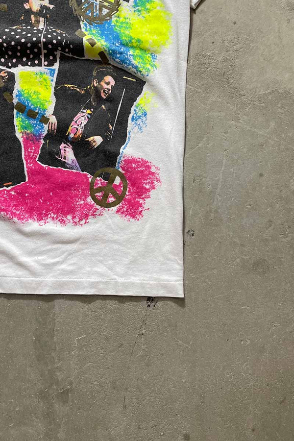 MADE IN USA 90'S NEW KIDS ON THE BLOCK T-SHIRT / WHITE [SIZE: S USED]