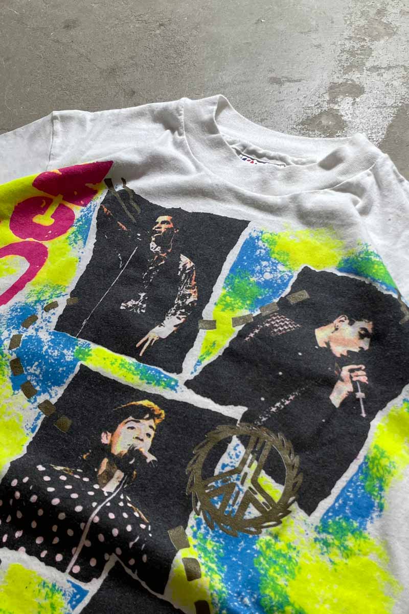 MADE IN USA 90'S NEW KIDS ON THE BLOCK T-SHIRT / WHITE [SIZE: S USED]