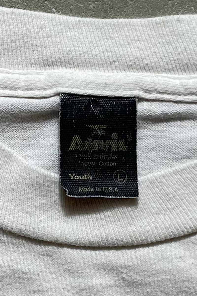 MADE IN USA 89'S NEW KIDS ON THE BLOCK T-SHIRT / WHITE [SIZE: L USED]