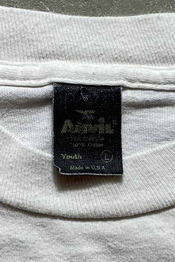 MADE IN USA 89'S NEW KIDS ON THE BLOCK T-SHIRT / WHITE [SIZE: L USED]