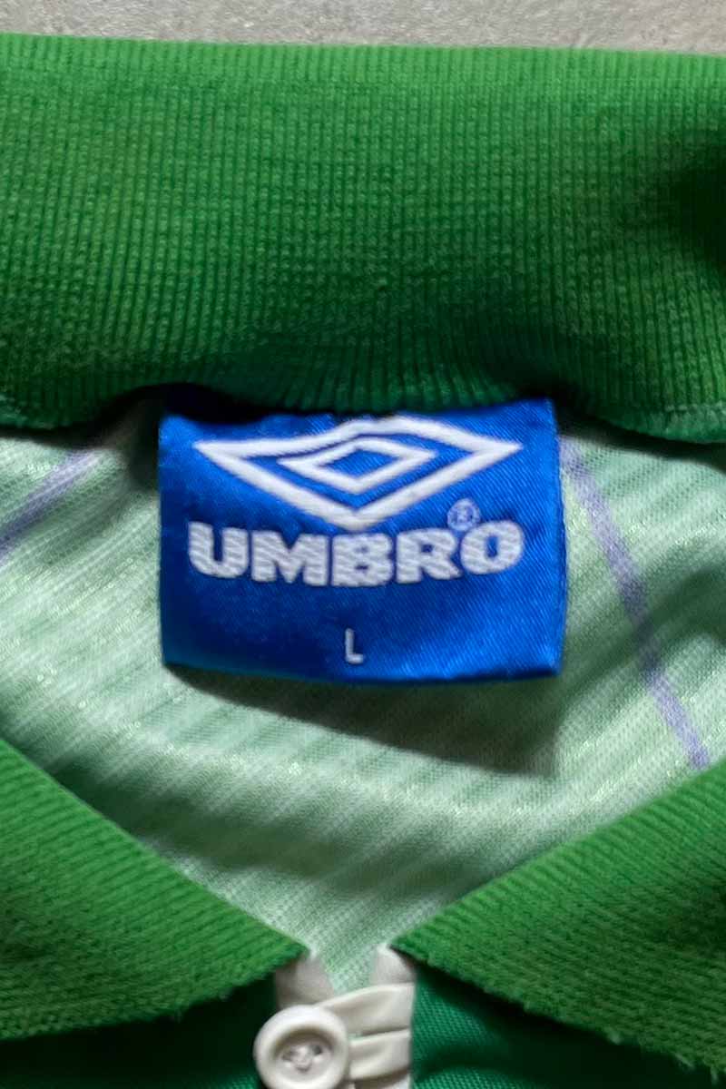 94-95 ASSOCIATION OF IRELAND FOOTBALL GAME SHIRT / GREEN [SIZE: L USED]