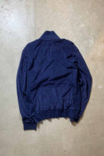 画像をギャラリービューアに読み込む, 90&#39;S FULL ZIP COTTON PILE KNIT TRACK JACKET / NAVY [SIZE: M USED]
