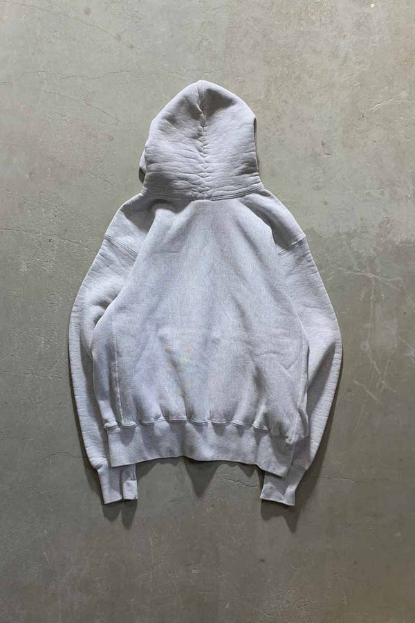 MADE IN USA 90'S CORNELL PRINT SWEAT HOODIE / GRAY [SIZE: L USED]