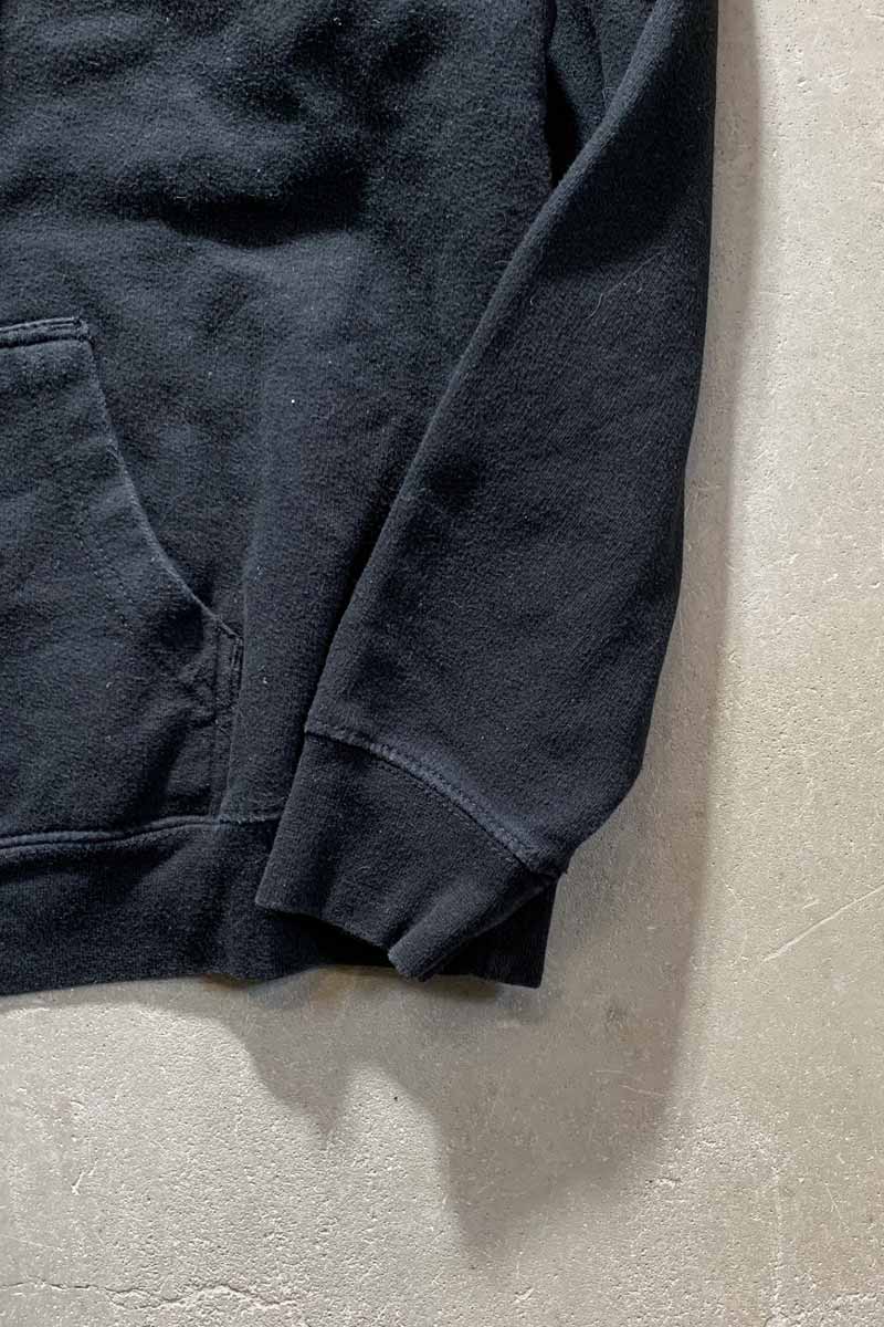 LOGO PRINT SWEAT HOODIE / BLACK [SIZE: XL USED]
