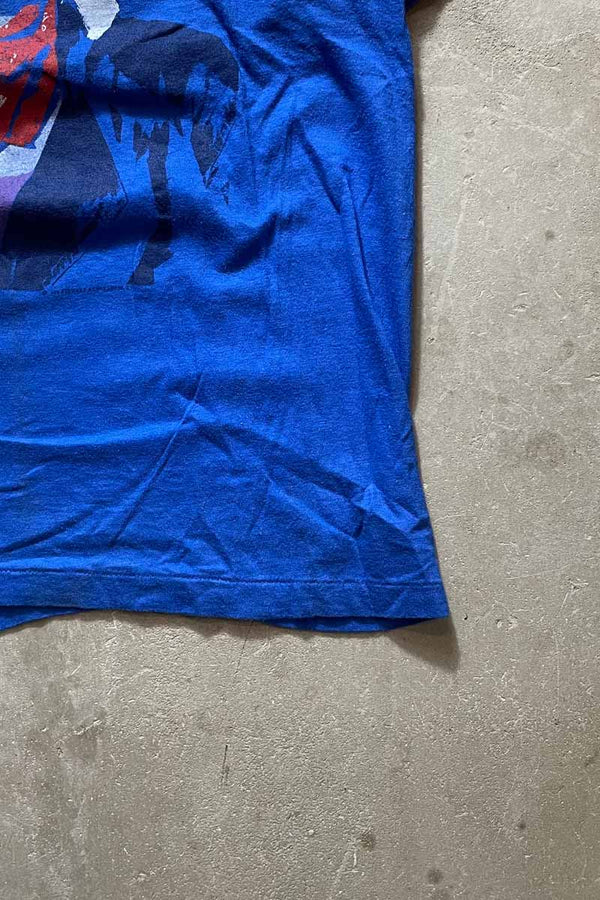 MADE IN USA 84'S ROD STEWART T-SHIRT / BLUE [SIZE: L USED]