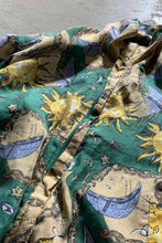 画像をギャラリービューアに読み込む, 90&#39;S DESIGN ZIP UP SILK JACKET / MULTI [SIZE: M USED]
