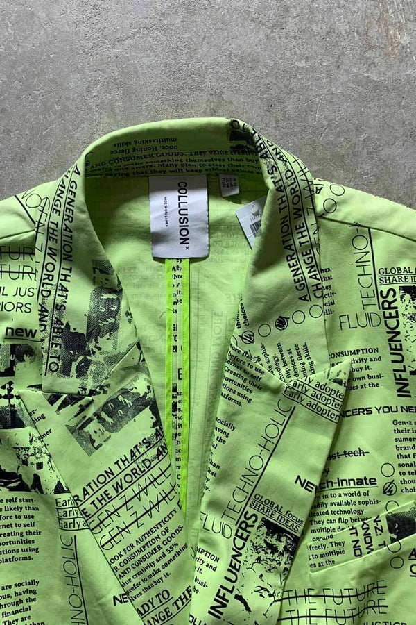 DESIGN TAILORED COAT / NEON [SIZE: XL USED]