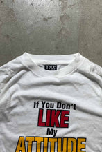画像をギャラリービューアに読み込む, 92&#39;S LIKE MY ATTITUDE MESSAGE T-SHIRT / WHITE [SIZE: M USED]
