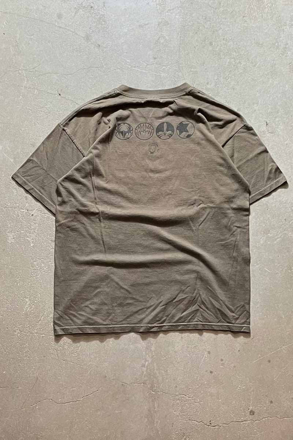 MADE IN USA 96'S KISS ARMY T-SHIRT / KHAKI [SIZE: L USED]