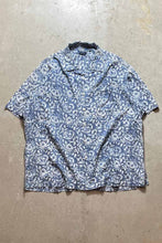 画像をギャラリービューアに読み込む, 90&#39;S S/S CALDWELL FLOWER PATTERN SHIRT / BLUE [SIZE: XL USED]
