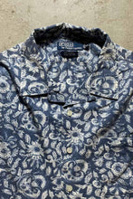 画像をギャラリービューアに読み込む, 90&#39;S S/S CALDWELL FLOWER PATTERN SHIRT / BLUE [SIZE: XL USED]
