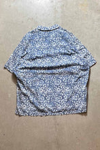 画像をギャラリービューアに読み込む, 90&#39;S S/S CALDWELL FLOWER PATTERN SHIRT / BLUE [SIZE: XL USED]
